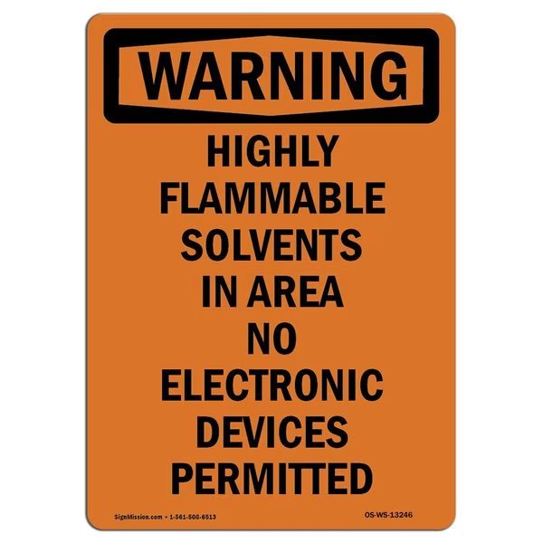 Safety Sign, OSHA WARNING, 10